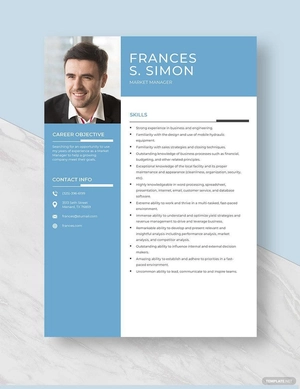 Market Manager Resume