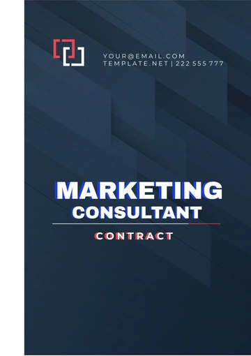 Free Marketing Consultant Contract Template to Edit Online