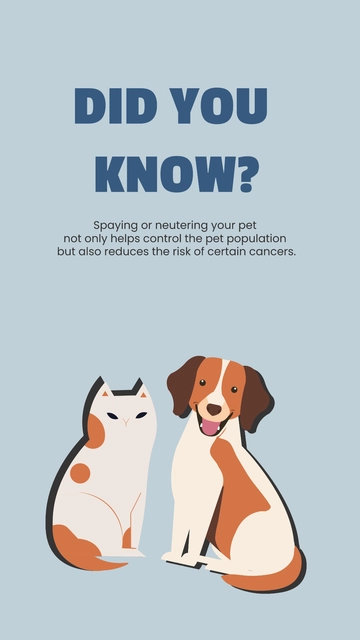 Free Did You Know Petcare Instagram Post Template to Edit Online
