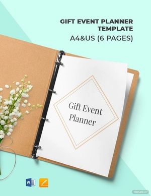 Gift Event Planner Template
