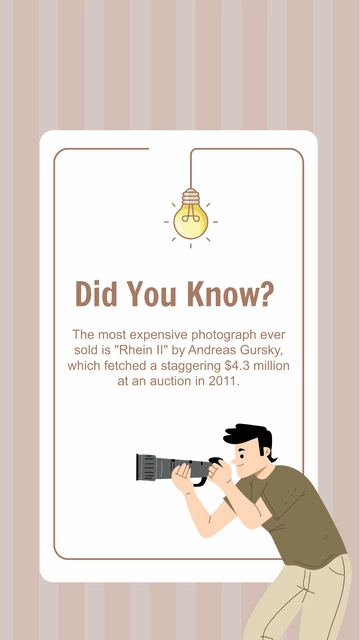 Free Photographic Did You Know Instagram Post Template to Edit Online