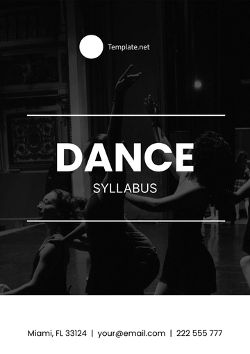 Free Dance Syllabus Template to Edit Online