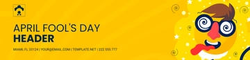 Free April Fool's Day Header Template to Edit Online