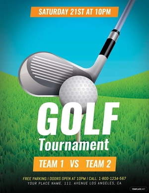 Golf Tournament Flyer Template