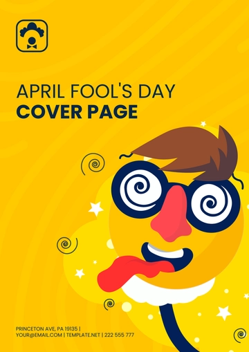 Free April Fool's Day Cover Page Template to Edit Online