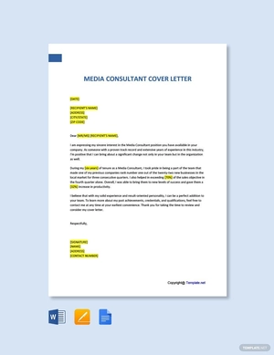 Media Consultant Cover Letter