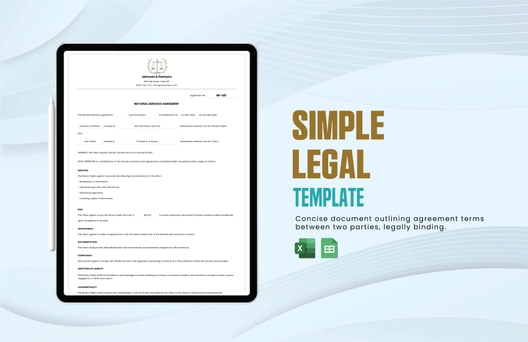 Simple Legal Template Simple Legal Template