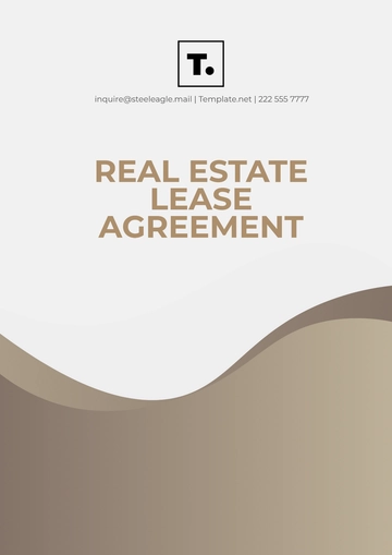 Free Real Estate Lease Agreement Template