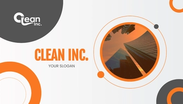 Free Janitorial Services Provider Business Card Template to Edit Online
