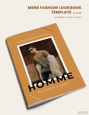 FashionMen's Fashion Lookbook Template