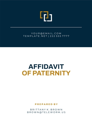 Free Hawaii Affidavit Of Paternity Template to Edit Online
