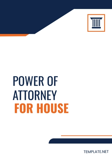 Free Power of Attorney For House Template to Edit Online
