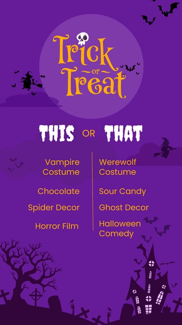 Free This or That Halloween Template to Edit Online