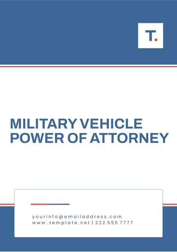 Free Military Power of Attorney Template to Edit Online