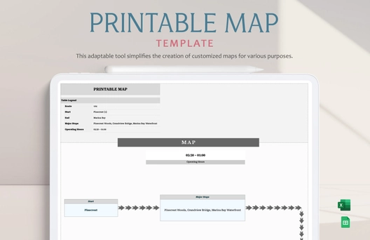 Printable Map Template