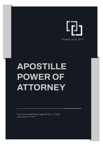 Free Apostille Power of Attorney Template to Edit Online