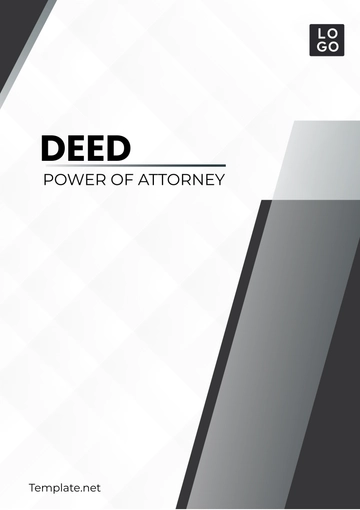 Free Deed Power of Attorney Template to Edit Online