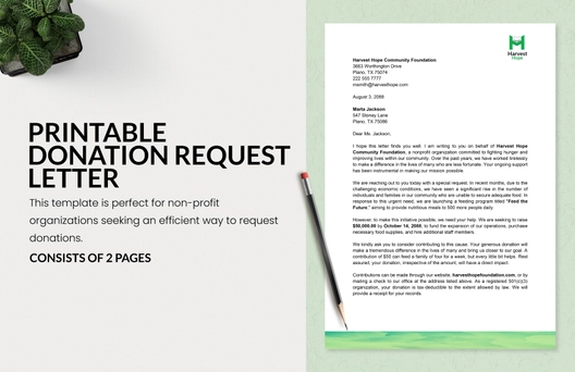 Printable Donation Request Letter Printable Donation Request Letter