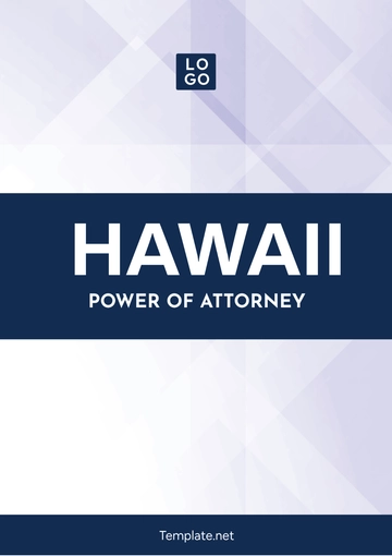 Free Hawaii Power of Attorney Template to Edit Online