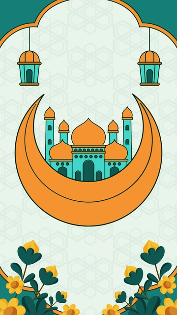 Free Ramadan Kareem Phone Wallpaper Template to Edit Online