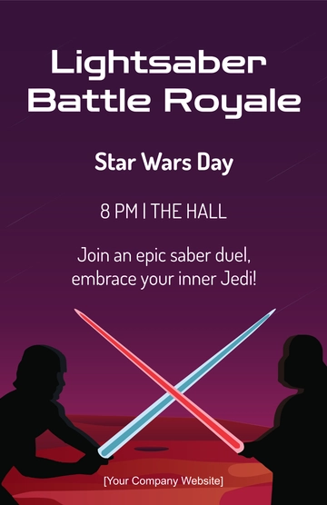 Free Star Wars Day Poster Template to Edit Online Free Star Wars Day Poster Template to Edit Online