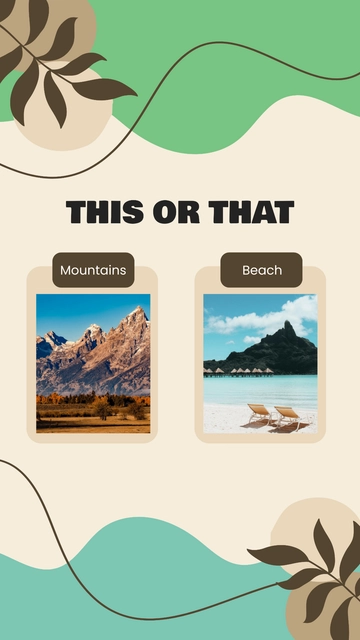 Free This or That Instagram Quiz Template to Edit Online