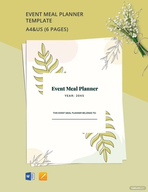 Event Meal Planner Template