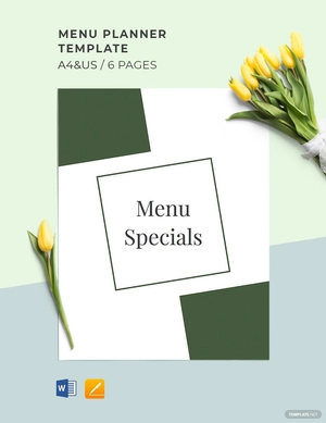 Menu Planner Template