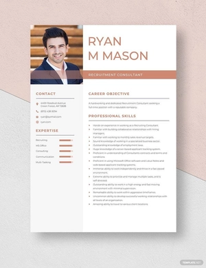 Recruitment Consultant Resume