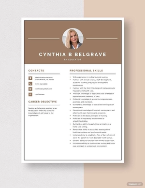 RN Educator Resume