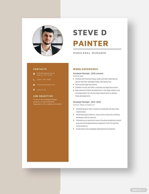 Paralegal Manager Resume