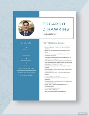Parish Secretary Resume