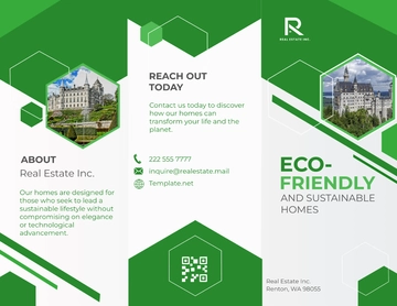 Free Eco-Friendly and Sustainable Homes Brochure Template to Edit Online