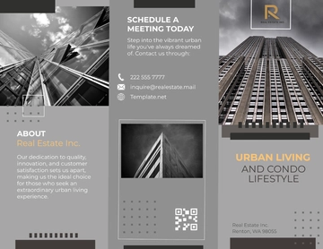 Free Urban Living and Condo Lifestyle Brochure Template to Edit Online