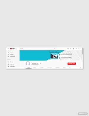Training Center YouTube Cover Template