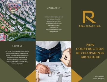 Free New Construction Developments Brochure Template to Edit Online