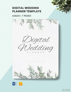 Sample Digital Wedding Planner Template