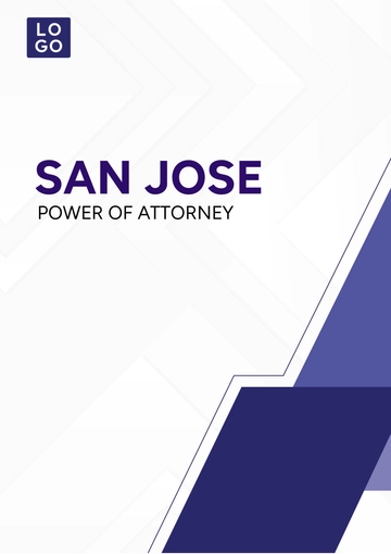 Free San Jose Power of Attorney Template to Edit Online