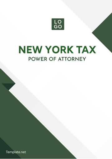 Free New York Tax Power of Attorney Template to Edit Online