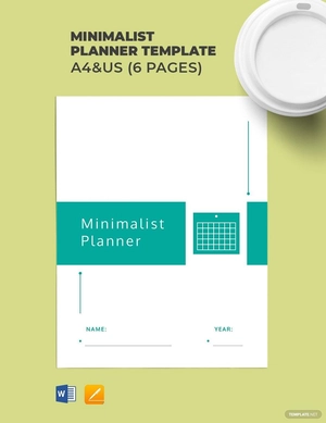 Minimalist Planner Template