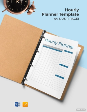 Sample Hourly Planner Template