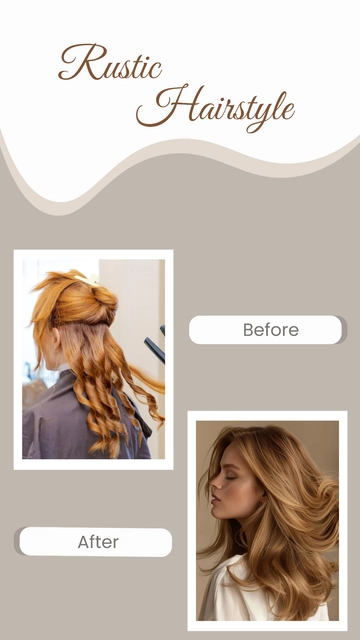 Free Photos Rustic Hairstyle Instagram Story to Edit Online