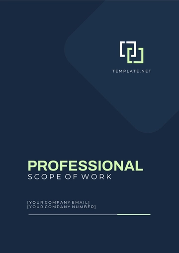 Free Professional Scope of Work Cover Page Template to Edit Online