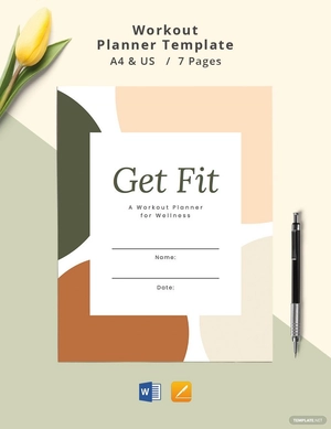 Workout Planner Template