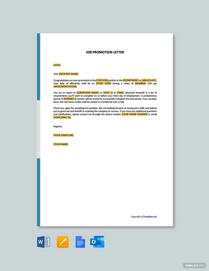 Job Promotion Letter