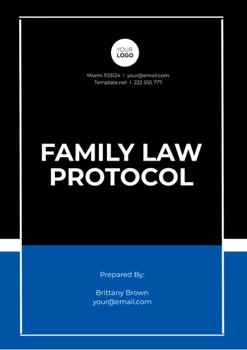 Free Family Law Protocol Template to Edit Online