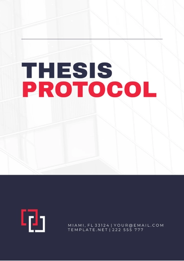 Free Thesis Protocol Template to Edit Online