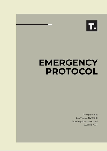 Free Printable Emergency Protocol Template to Edit Online