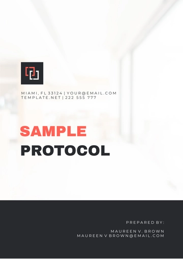 Free Sample Protocol Template to Edit Online