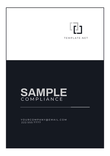 Free Sample Compliance Template to Edit Online